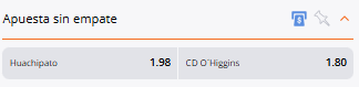Apuesta sin empate
