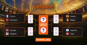Los equipos que avanzan a cuartos de final del mundial